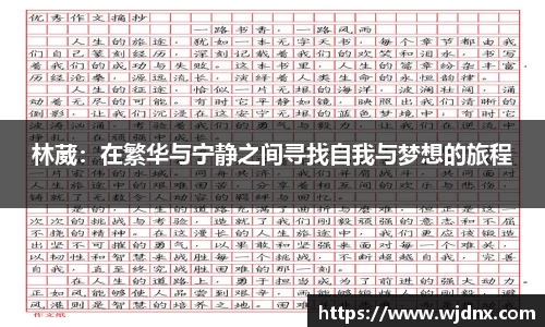 林葳：在繁华与宁静之间寻找自我与梦想的旅程